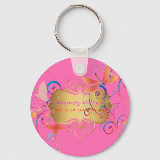 Dragonfly Boutique Keychain Nyckelring (Framsida)