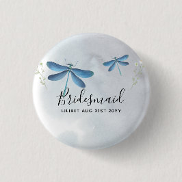 DragonFly BRIDESMAID Brudens sida Personlig Knapp