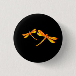 Dragonfly Button - Fire Knapp