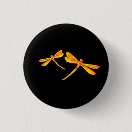 Dragonfly Button - Fire Knapp