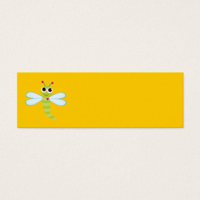 Dragonfly Card Litet Visitkort (Framsidan)