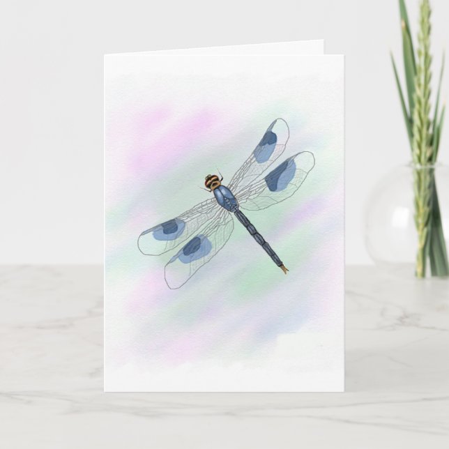 Dragonfly Card med Dikt Kort (Framsida)