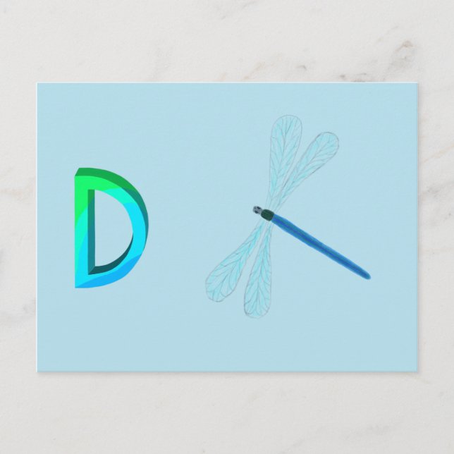 Dragonfly Card Vykort (Framsida)