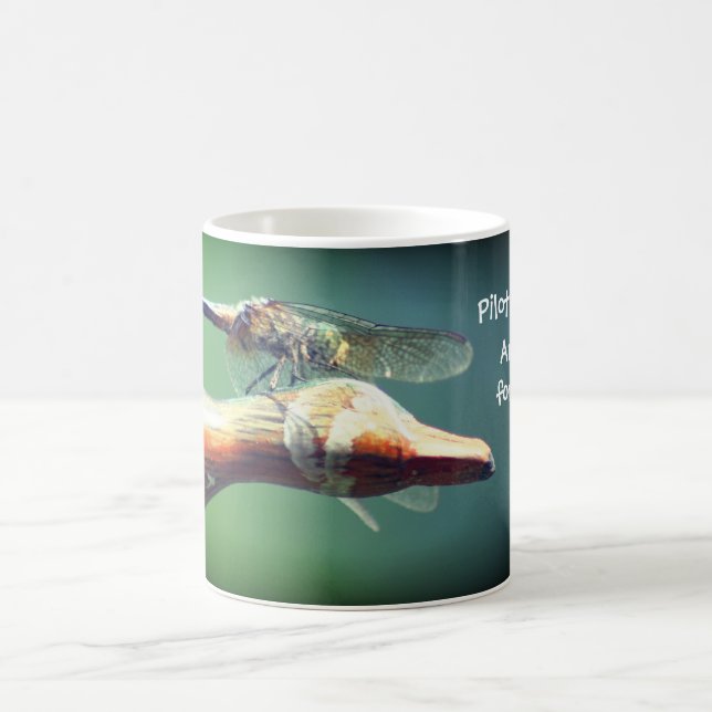 Dragonfly Co Pilot Funny Kaffemugg (Center)