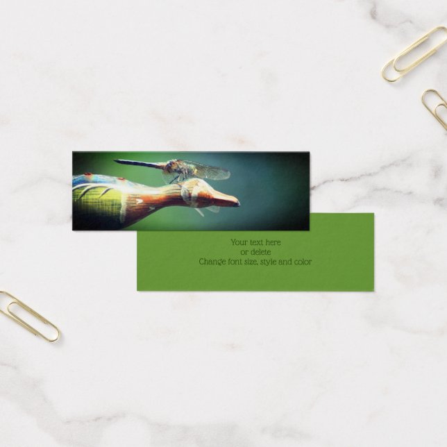 Dragonfly Co Pilot Nature Mini Bookmark Litet Visitkort (Kontor)