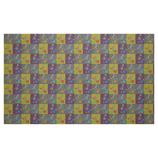 Dragonfly Collage Fabric Tyg (Fat Quarter)