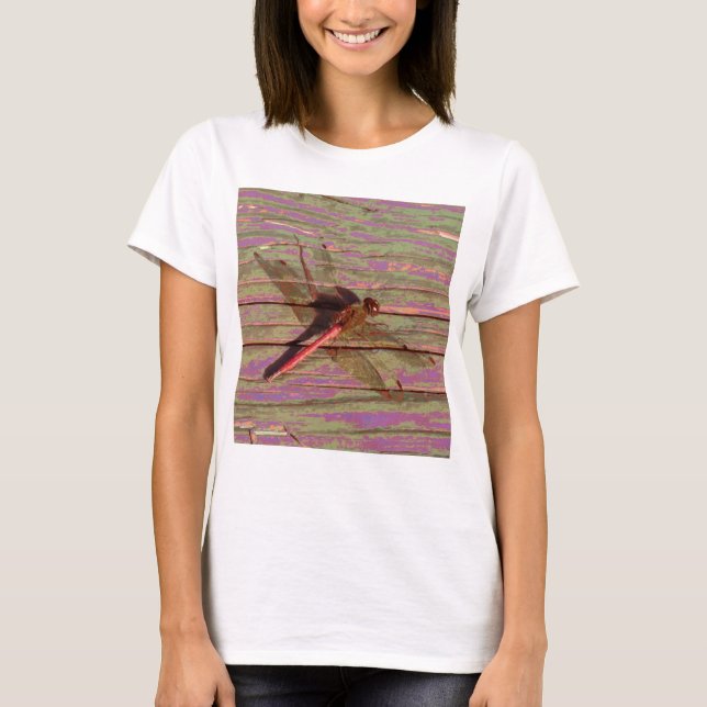 Dragonfly Colorful T Shirt (Framsida)