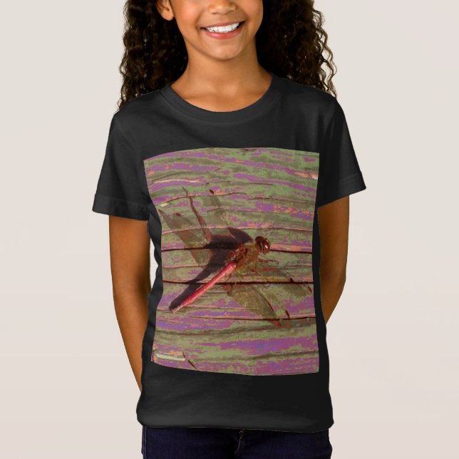 Dragonfly Colorful T Shirt (Framsida)