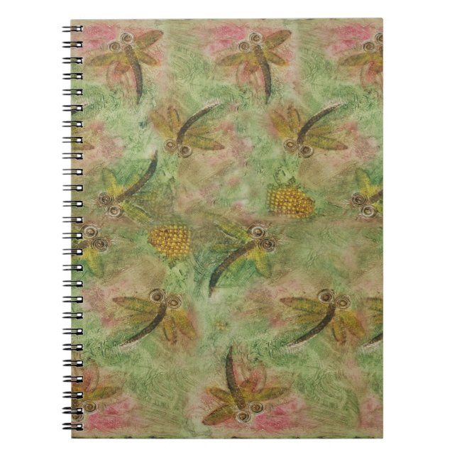 Dragonfly Cotton Candy Anteckningsbok (Framsidan)
