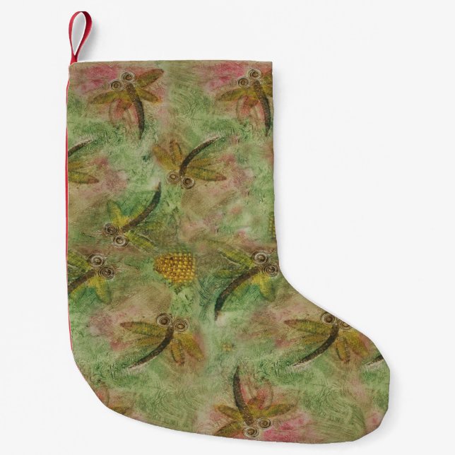 Dragonfly Cotton Candy Liten Julstrumpa (Framsidan)