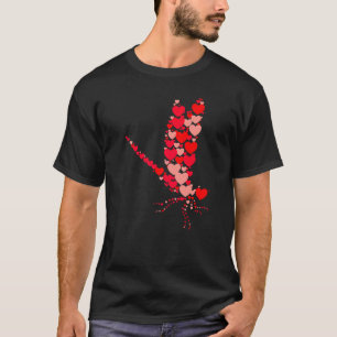 Dragonfly Cute Kärlek Hearts Animals Par Valenti T Shirt