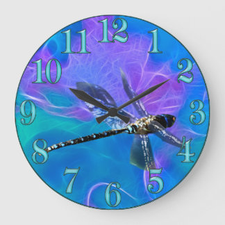 Dragonfly Damsel Fly Insekt-älskare Gift Series Stor Klocka
