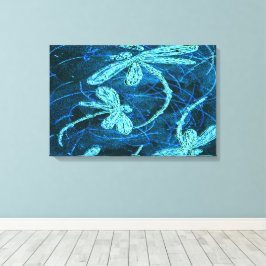 Dragonfly Dance Blue Tango Canvastryck