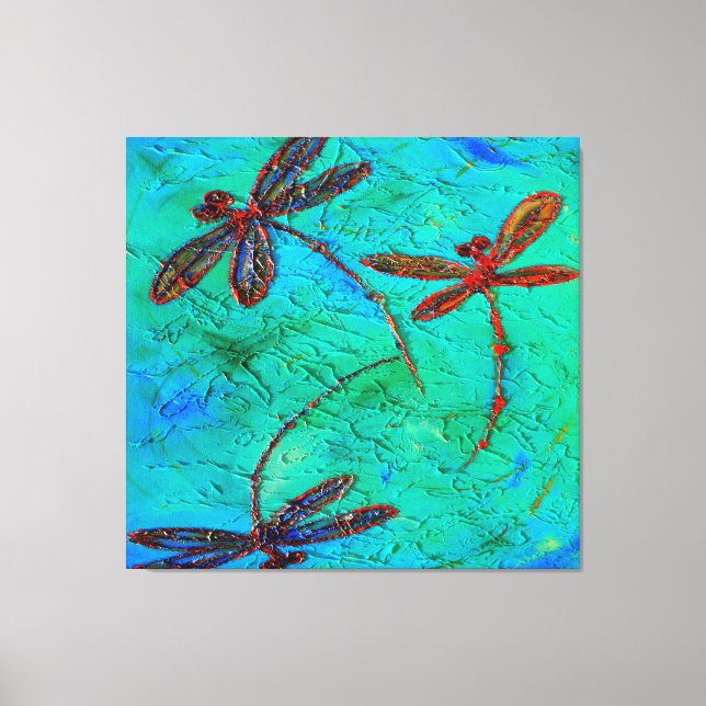 Dragonfly Dance Canvastryck (Framsida)