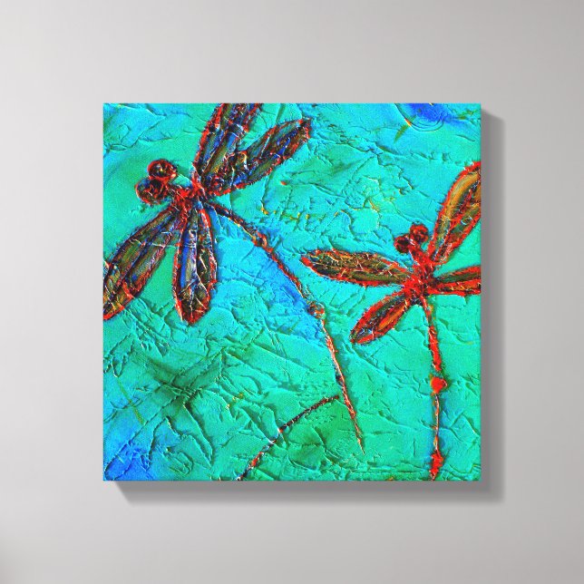 Dragonfly Dance Canvastryck (Framsida)