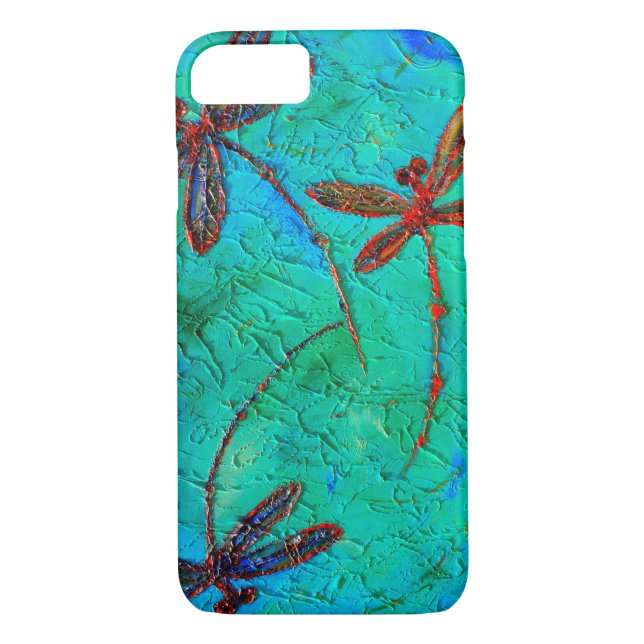 Dragonfly Dance Case-Mate iPhone Skal (Baksida)