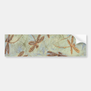 Dragonfly Dance Guld Bildekal