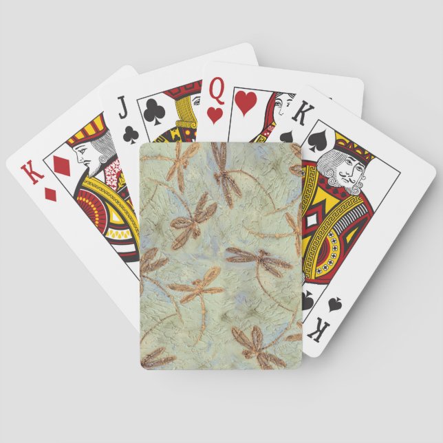Dragonfly Dance Guld Casinokort (Baksidan)