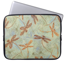 Dragonfly Dance Guld Laptop Fodral