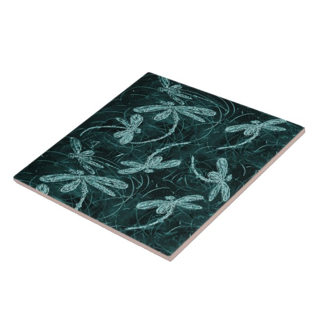 Dragonfly Dance Midnight Blue Kakelplatta (Sidan)
