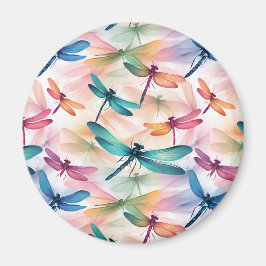Dragonfly Dance Print Sew Bayer Magnet