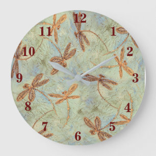 Dragonfly Dance Stor Klocka