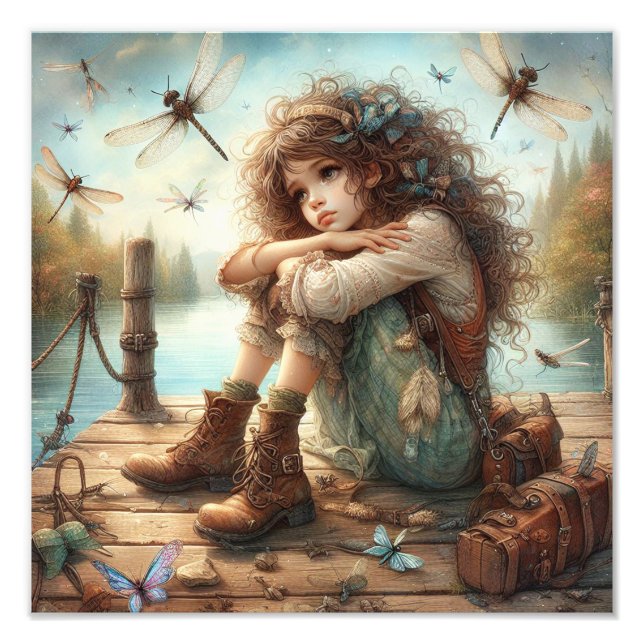 Dragonfly Day Dream 1 Fototryck (Framsidan)