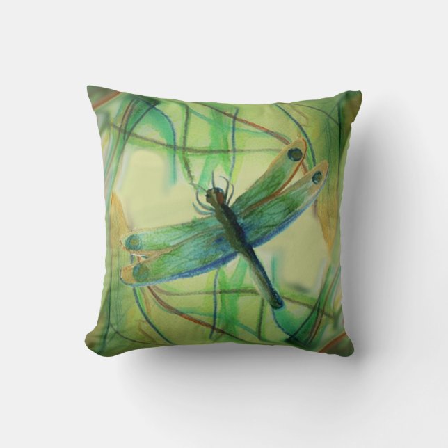 Dragonfly Dekorativ kudde (Framsida)