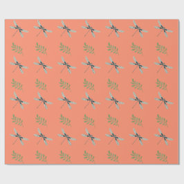 Dragonfly Delight: Coordinated Wrapping Papper Presentpapper