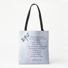 Dragonfly Dikt Tote Bag