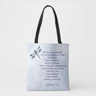 Dragonfly Dikt Tote Bag Tygkasse