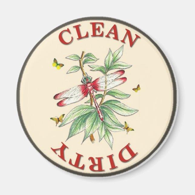 Dragonfly Dishwasher Magnet (Framsidan)