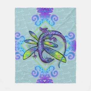 Dragonfly Dragon Fleecefilt