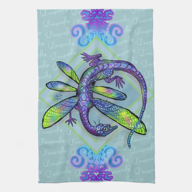 Dragonfly Dragon Kökshandduk (Vertikal)
