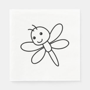 Dragonfly dragonfly pappersservett