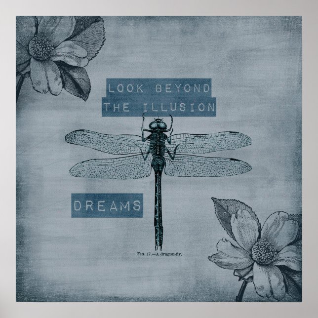 Dragonfly Dream Illusion Poster (Framsidan)