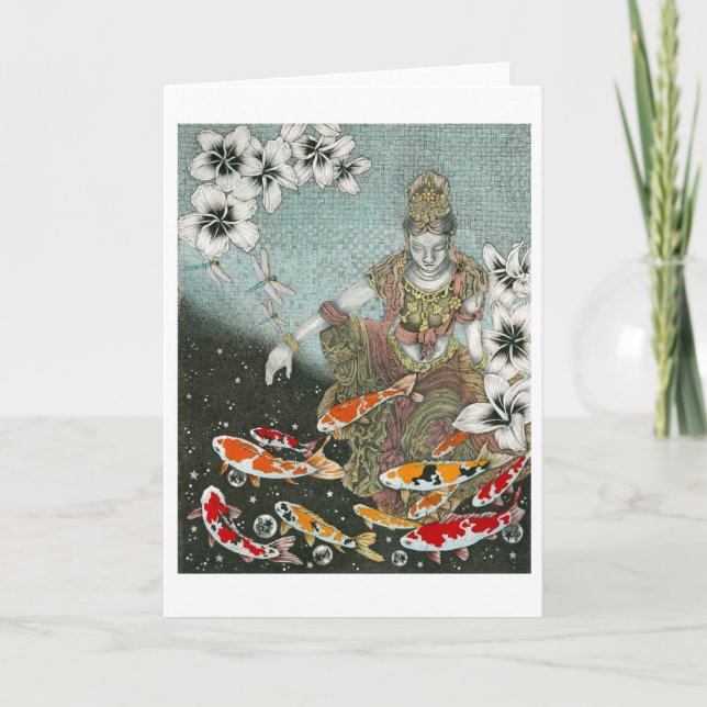 Dragonfly Dream VII (Att lyssna till fred) Kort (Framsida)