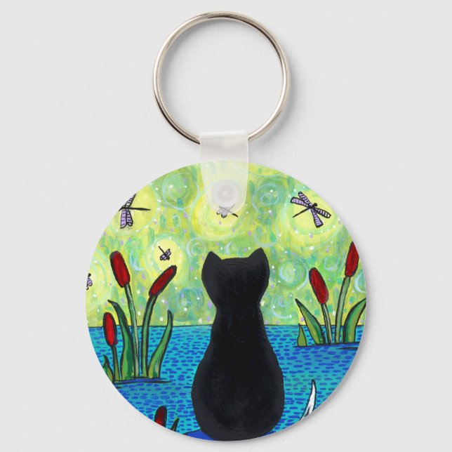 Dragonfly Dreamer Keychain Nyckelring (Framsida)