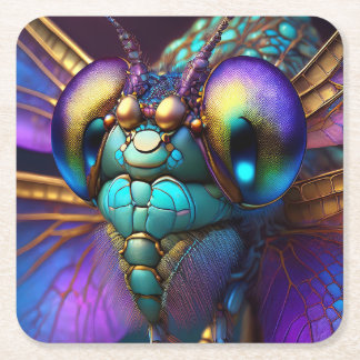 Dragonfly Dreaming Moonstone Underlägg Papper Kvadrat