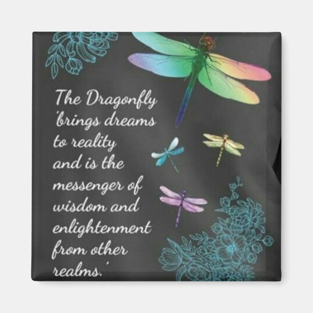 Dragonfly Dreams Message Magnet (Framsidan)
