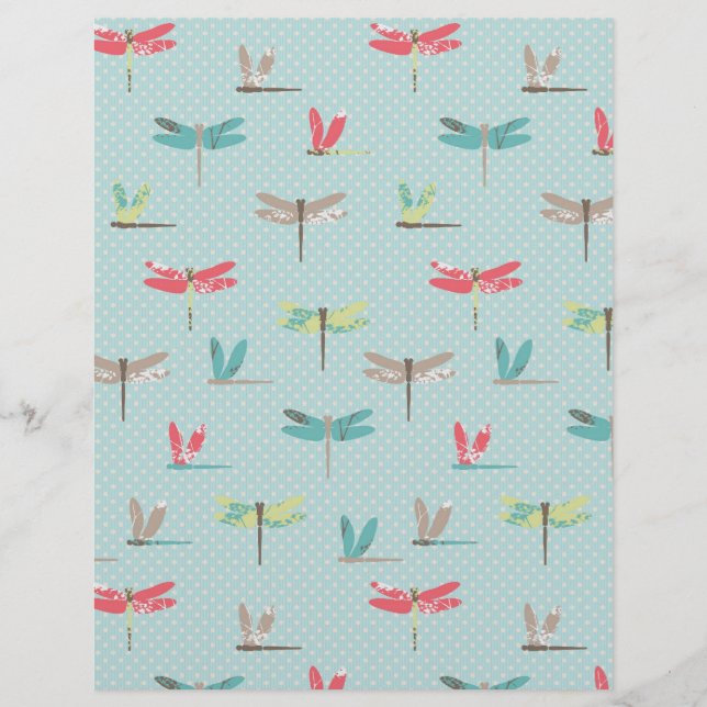 Dragonfly Dreams Scrapbook Papper (Framsida)
