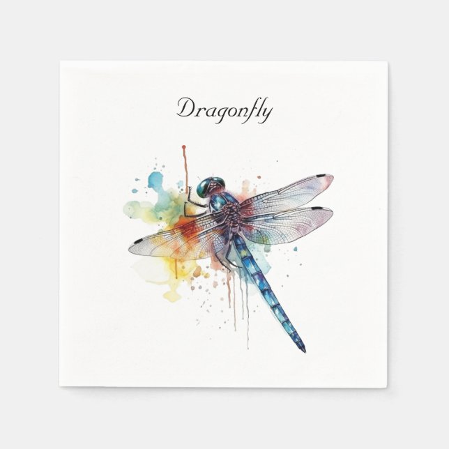Dragonfly Dreamscape, anpassningsbar Pappersservett (Framsidan)