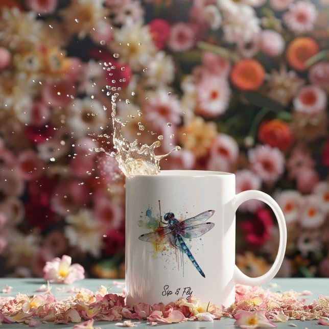 Dragonfly Dreamscape, custom Kaffemugg (Skapare uppladdad)