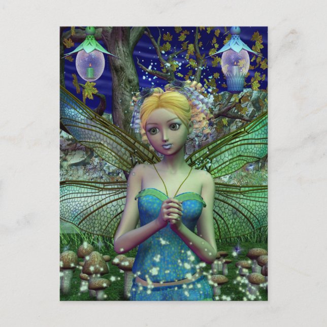 Dragonfly Dusting Vykort (Framsida)