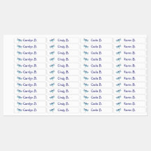 Dragonfly-etiketter för 4 Children Option