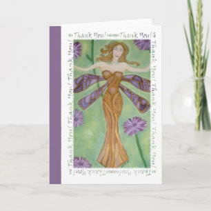 Dragonfly Fairy - tackkort