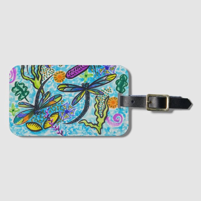 Dragonfly Fantasy  Bagagebricka (Framsida horisontal)