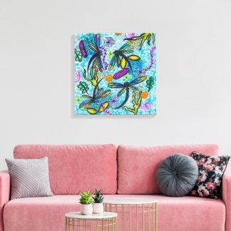 Dragonfly Fantasy  Canvastryck