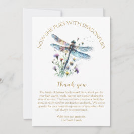 Dragonfly Firande of Life - tackkort Inbjudningar