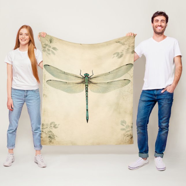 Dragonfly Fleece Blanket, Dragonfly (På plats)
